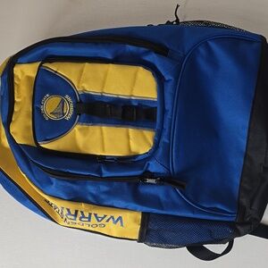 Golden State Warriors Vibrant Blue Yellow Basketball Backpack Great Condition!